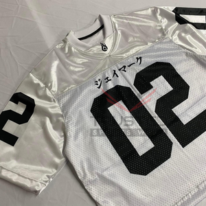 Maillot de football américain personnalisable de haute qualité avec manches courtes, respirant et à séchage rapide pour adultes unisexes - Service OEM - Product Image 6