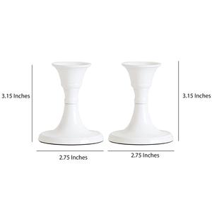 Maravilloso portavelas blanco Diseño atractivo Soportes de velas de metal Tendencia superior Decoración de mesa de iluminación decorativa para eventos múltiples - Product Image 3