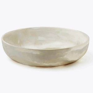 Bol à salade marron et blanc tourbillonnant, vaisselle décorative faite à la main pour la cuisine, vaisselle de table haut de gamme d'origine indienne - Product Image 6