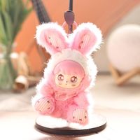 Poupée Lapin Mignonne Série Grandes Oreilles 15 cm, Jouet Créatif Visage de Bébé, Décoration Maison, Cadeau d'Anniversaire et de Fêtes, Collection