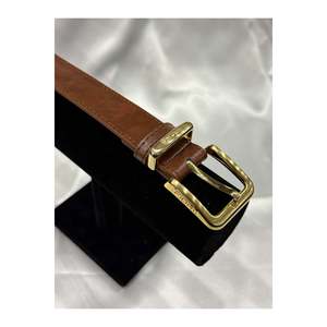 Ceinture pour femme Buckle Bridge, ceinture pour pantalon, ceinture pour veste, ceinture pour robe, ceinture pour chemise - Tan-Gold - Product Image 3