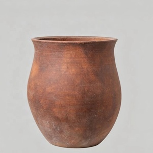 Macetas Circulares <span class=keywords><strong>de</strong></span> Cemento <span class=keywords><strong>de</strong></span> Alta Calidad Estilo Americano Vintage, Color Terracota, Talladas a Mano, Duraderas para <span class=keywords><strong>Interiores</strong></span>/Exteriores - Product Image 4