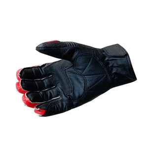Top Selling Black/White Genuine Cowhide Leather Motorbike Gloves Motorcycle Auto Racing Wear Knuckle Armoured Unisex Gloves - Product Image 6