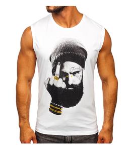 Wholesale Custom <b>Men's</b> Mesh Gym Tank <b>Top</b> High Quality Sleeveless DryFit Breathable Gym Basketball Training Stringer Tank <b>Top</b> - Product Image 5