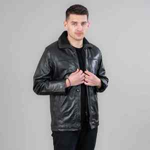 แจ็กเก็ตหนังแท้สำหรับผู้ชายเสื้อวินเทจกันลมระบายอากาศเข้ารูปแบบปรับแต่งได้ - Product Image 5