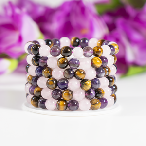 Attractive Design Trendy Calming ANXIETY Crystal Beaded <b>Bracelet</b> <b>Healing</b> Gemstone - Product Image 1