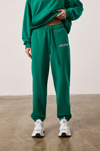 Conjunto de sudadera con capucha y Jogger con estampado verde para mujer, chándal de 2 piezas, ropa de calle informal, sudadera y pantalones de chándal - Product Image 5