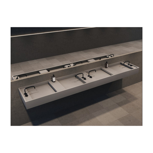 Sistema de fregadero de ducha de baño de latón independiente negro mate diseño tradicional mármol montado en el suelo para remojo incluye escurridor - Product Image 4