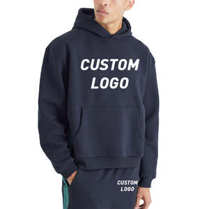 ชุดวิ่งจ๊อกกิ้งสำหรับผู้ชายชุดวอร์มสีล้วนมีฮู้ดสำหรับฤดูหนาวโลโก้ตามสั่ง - Product Image 3