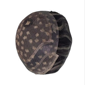 Perruque et toupet 100% cheveux humains, cheveux vierges chinois Remy, prothèse Taz Hair BD Lace Front Water Wave - Product Image 3