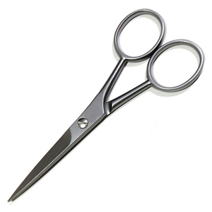 Stainless Steel Beauty Salon <b>Beard</b> Hair Cutting <b>Scissors</b> Dall Finish Straight Edge Blade Mustache Hair <b>Scissor</b> - Product Image 4