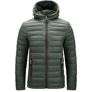 Custom Factory Oversize Coated Breathable Outdoor Unisex Puffer Jacket <b>Waterproof</b> Windproof Hooded Winter Warm Wear OEM Front - Product Image 3