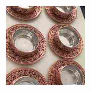 Bol en cuivre de vente chaude pour support de mélangeur en métal Pooja d'Inde pour le camping-Prix raisonnable - Product Image 5