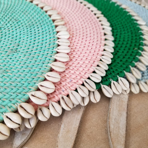Must-Have Handicraft 100% Eco-friendly <b>Rattan</b> <b>Placemat</b> with Shell Natural Color Table Decoration Handmade Wholesale In Vietnam - Product Image 4