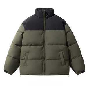 Chaqueta Clásica Negra Personalizable para Hombre con Cuello Alto y Logotipo Frontal, Abrigo de Invierno Cálido y Cómodo para Hombre y Mujer - Product Image 6