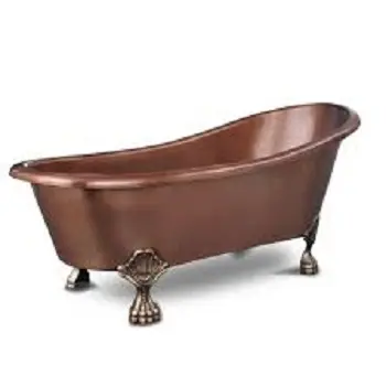 الحديثة تصميم النقي حوض استحمام نحاس ل الملكي الحمام الفاخرة الإكسسوارات المنزلية المعدنية حمام حوض من الهندي الصانع