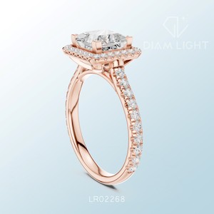 Anillo de princesa elegante con diseño de racimo, hecho a medida, certificado por IGI, diseño artesanal, perfecto para compradores mayoristas, joyería de primera calidad - Product Image 6