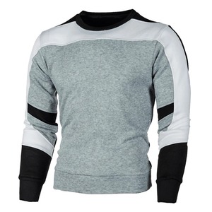 Haute qualité nouveaux hommes décontracté sweat à col rond bloc de couleur automne printemps pull sweats - Product Image 4