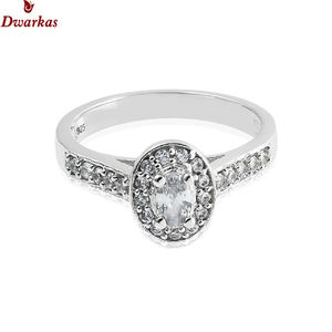 Venta al por mayor Fine CZ Halo S925 Anillo de bodas de plata esterlina Conjunto de joyas de circón clásico para fiestas y dedos para aniversarios - Product Image 6