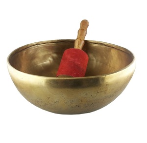 Cuenco de canto curativo grande pulido brillante, cuenco de Canto de Yoga de meditación de Metal de latón, cuenco de Yoga con sonido de diseño clásico de lujo - Product Image 2