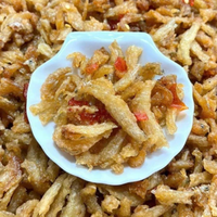Alevín Frito Crujiente, Snack de Mariscos al por Mayor para Tiendas de Conveniencia y Mini Mercados