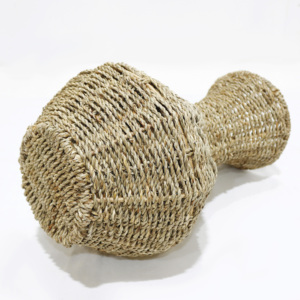 Wholesale Modern Art Deco Design Sustainable Handmade Water <b>Hyacinth</b> Floral <b>Vases</b> High Neck Premium Quality Rustic Straw - Product Image 2