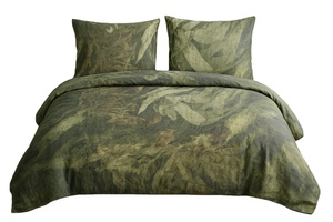 Premium 100% Linen Euro Flex Exclusive Printed Design 100TC 160-180GSM Luxury Bed Sheet & Duvet Set 6 Pcs OEKO-TEX - Product Image 4