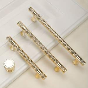 New Solid Brass Knurling Brushed Cross Brass Cabinet Knob Cupboards <b>T</b>-<b>bar</b> Long Appliance Pull Furniture Refrigerator <b>Bar</b> - Product Image 6