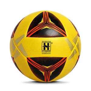 Balón de fútbol híbrido fabricado en Pakistán | IMS aprobado, cubierta de PU de doble unión | Balón de entrenamiento de nivel de partido de 20 paneles para clubes - Product Image 2