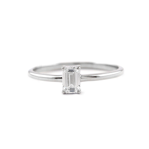 เครื่องประดับผู้หญิง ทองคำแท้ 18K เพชรแท้ แหวนเพชรทองคำขาว แหวนหมั้นสำหรับผู้หญิง มีจำหน่ายในทองคำ 10K / 14K - Product Image 1