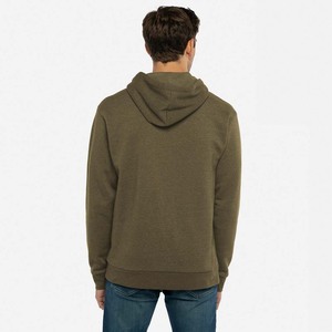 Sweatshirts pour hommes couleur unie décontracté à manches longues pull sweat hiver chaud col montant bouton haut avec poches sweats à capuche - Product Image 6