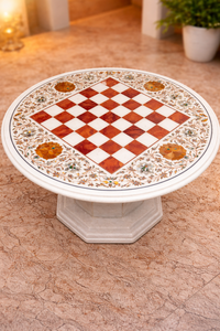 Table d'échecs en marbre Royal Pietra Dura avec incrustations - Product Image 4