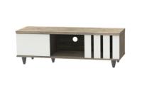 Meuble TV moderne en bois avec panneaux 26_0083 Fabriqué en Malaisie Console de rangement pour salon et chambre