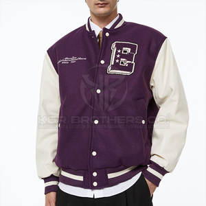 Veste universitaire pour hommes manches en cuir veste Letterman de baseball de qualité supérieure pour les sports d'hiver et la mode quotidienne - Product Image 6