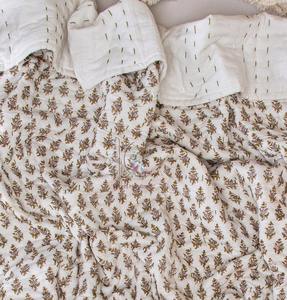 Wholesale Best Price Reversible Baby Quilt Handblock Printed Cotton Dry Cleaned <b>Bedding</b> Winter Blanket for Children - Product Image 5