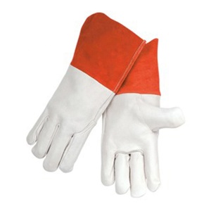 ถุงมือผ้าฝ้ายทนทานสำหรับงานงานเชื่อมหนัง XL ทนทานมีคุณสมบัติกันบาด - Product Image 1