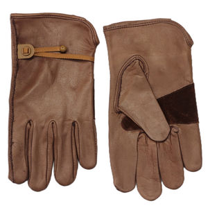 Guantes de Trabajo de Cuero Marrón de Seguridad al por Mayor, Fabricante de Guantes de Trabajo de Cuero Vacuno de Grano Entero - Product Image 4