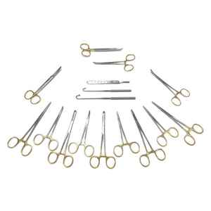Ensemble de pinces chirurgicales pour tissus mous Caronia, manuel, en acier inoxydable, ensemble d'instruments orthopédiques professionnels de dissection, classe I CE - Product Image 1