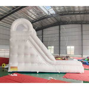 Commercial <b>Inflatable</b> White Slide Bouncer Combo 20ft Kids Outdoor Party Dry Jumper Eco Friendly PVC Residential Backyard Jumping - Product Image 3