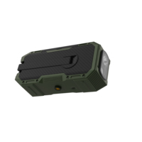 Radio DAB multifonctionnelle portable d'urgence avec manivelle, FM/AM/NOAA, haut-parleur sans fil BT, lumière LED numérique pour le camping, charge solaire