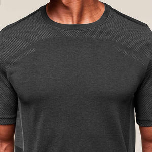 Camiseta Casual de Manga Corta con Cuello Redondo para Hombre, Color Amarillo Sólido, Talla Grande, 100% Algodón, Secado Rápido, Transpirable, Antiarrugas, Logotipo Personalizado en la Parte Delantera - Product Image 4