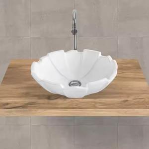 White Square Ceramic Table Top Basin Lavabo Factory Direct Marble Design Luxury Bathroom Washbasin <b>Sink</b> - Product Image 4