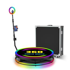 ถ่ายภาพเซลฟี่ 360 องศา สำหรับ 5 คน พร้อมเวทีกระจก ควบคุมผ่านแอพ/รีโมท - Product Image 1