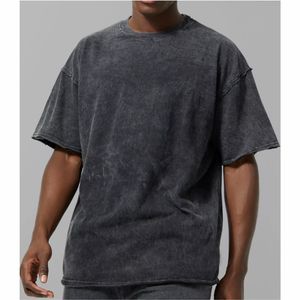 Camiseta para hombre Camisetas vintage de lavado ácido para hombre Camiseta personalizada de talla grande - Product Image 5