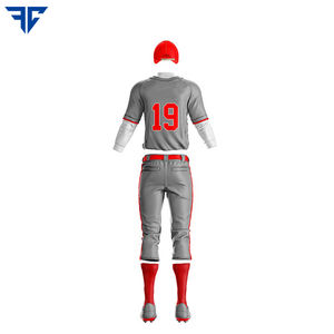 ขายส่งคุณภาพระบายอากาศเยาวชนผู้ใหญ่ผู้ชาย Crewneck ปุ่มลงเสื้อเบสบอลระเหิดที่กําหนดเอง - Product Image 4