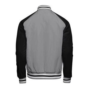 Chaqueta Varsity de Satén Bordada y Transpirable para Hombre, Talla Grande, Diseño Personalizado con Nombre y Número del Equipo, para Invierno - Product Image 4