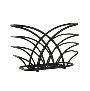 Top tendance fil de fer porte-serviettes décoratif pour la maison couleur noire fini fait à la main meilleure qualité décor à la maison porte-serviettes - Product Image 5