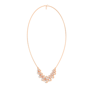 AINK-129N Classic Sparkling <b>Diamond</b> <b>Necklace</b> for Women for in Platinum Yellow Gold or White Gold and Rose Gold - Product Image 4