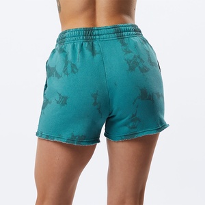 Fashion Running Custom Logo <b>Shorts</b> Printed Cotton <b>Womens</b> <b>Shorts</b> Drawstring Mid Waist Cotton Sport <b>Shorts</b> for <b>Women</b> - Product Image 4