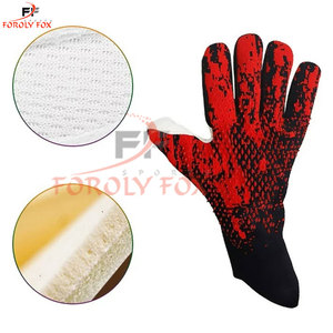 Gants de gardien de but avec impression personnalisée, protection professionnelle des mains en cuir PU, vente en gros, vêtements de sport, gants de gardien de but - Product Image 6